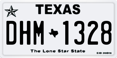 TX license plate DHM1328