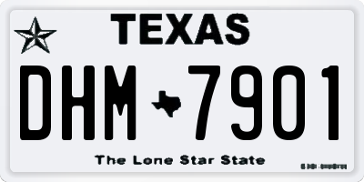 TX license plate DHM7901
