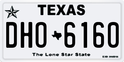 TX license plate DHO6160