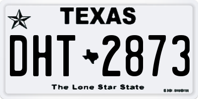 TX license plate DHT2873