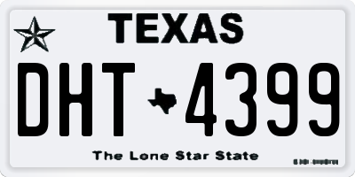 TX license plate DHT4399