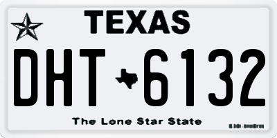 TX license plate DHT6132