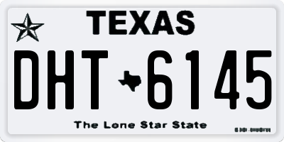 TX license plate DHT6145