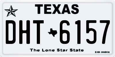 TX license plate DHT6157