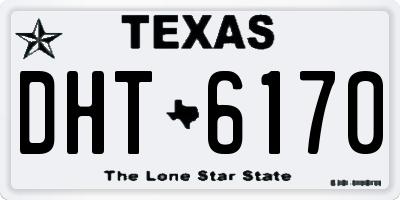 TX license plate DHT6170