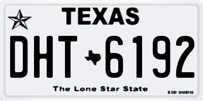TX license plate DHT6192