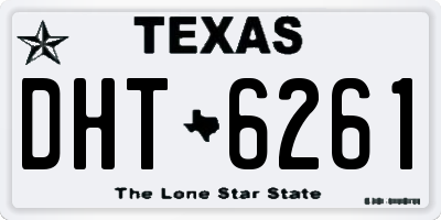 TX license plate DHT6261