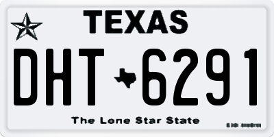 TX license plate DHT6291