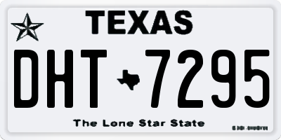 TX license plate DHT7295