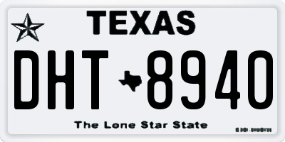 TX license plate DHT8940