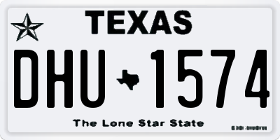TX license plate DHU1574
