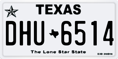 TX license plate DHU6514
