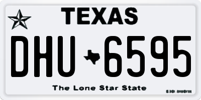 TX license plate DHU6595