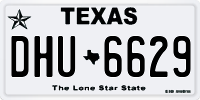 TX license plate DHU6629