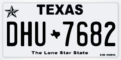 TX license plate DHU7682