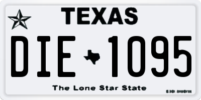 TX license plate DIE1095