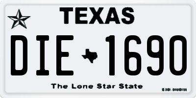 TX license plate DIE1690