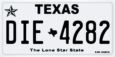 TX license plate DIE4282