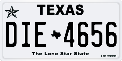 TX license plate DIE4656