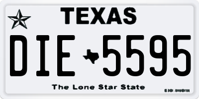 TX license plate DIE5595