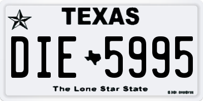 TX license plate DIE5995