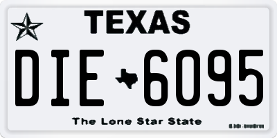 TX license plate DIE6095