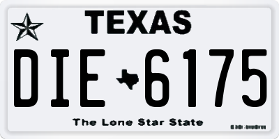 TX license plate DIE6175