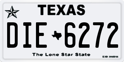 TX license plate DIE6272