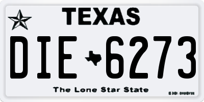 TX license plate DIE6273