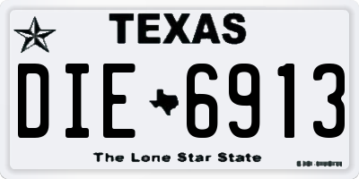 TX license plate DIE6913