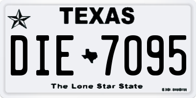 TX license plate DIE7095