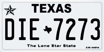 TX license plate DIE7273