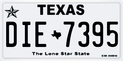 TX license plate DIE7395