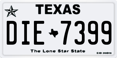 TX license plate DIE7399