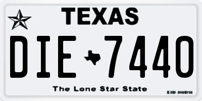TX license plate DIE7440