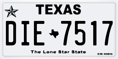 TX license plate DIE7517