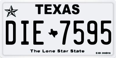 TX license plate DIE7595