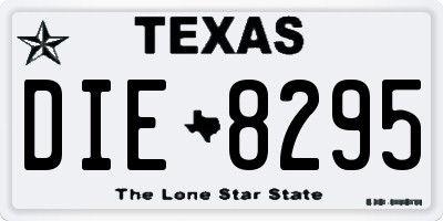 TX license plate DIE8295