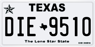 TX license plate DIE9510