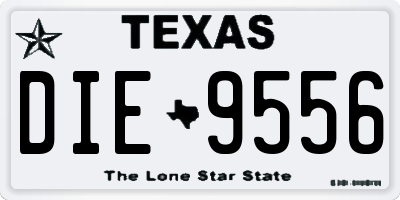 TX license plate DIE9556