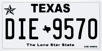 TX license plate DIE9570