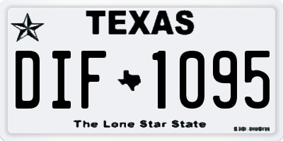TX license plate DIF1095