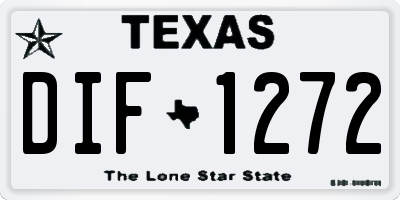 TX license plate DIF1272