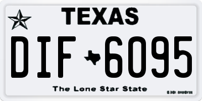 TX license plate DIF6095
