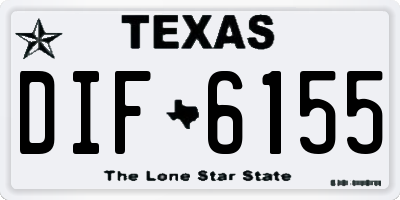 TX license plate DIF6155