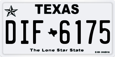 TX license plate DIF6175