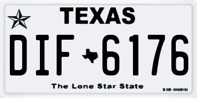 TX license plate DIF6176