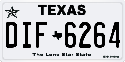 TX license plate DIF6264