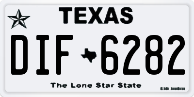 TX license plate DIF6282