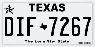 TX license plate DIF7267